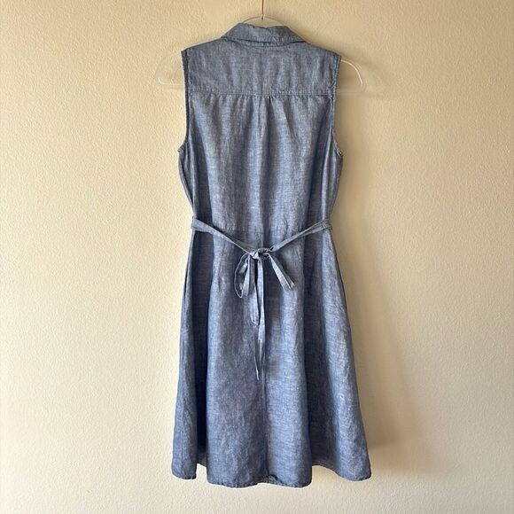 Sleeveless Denim Dress - Picture 5 of 8